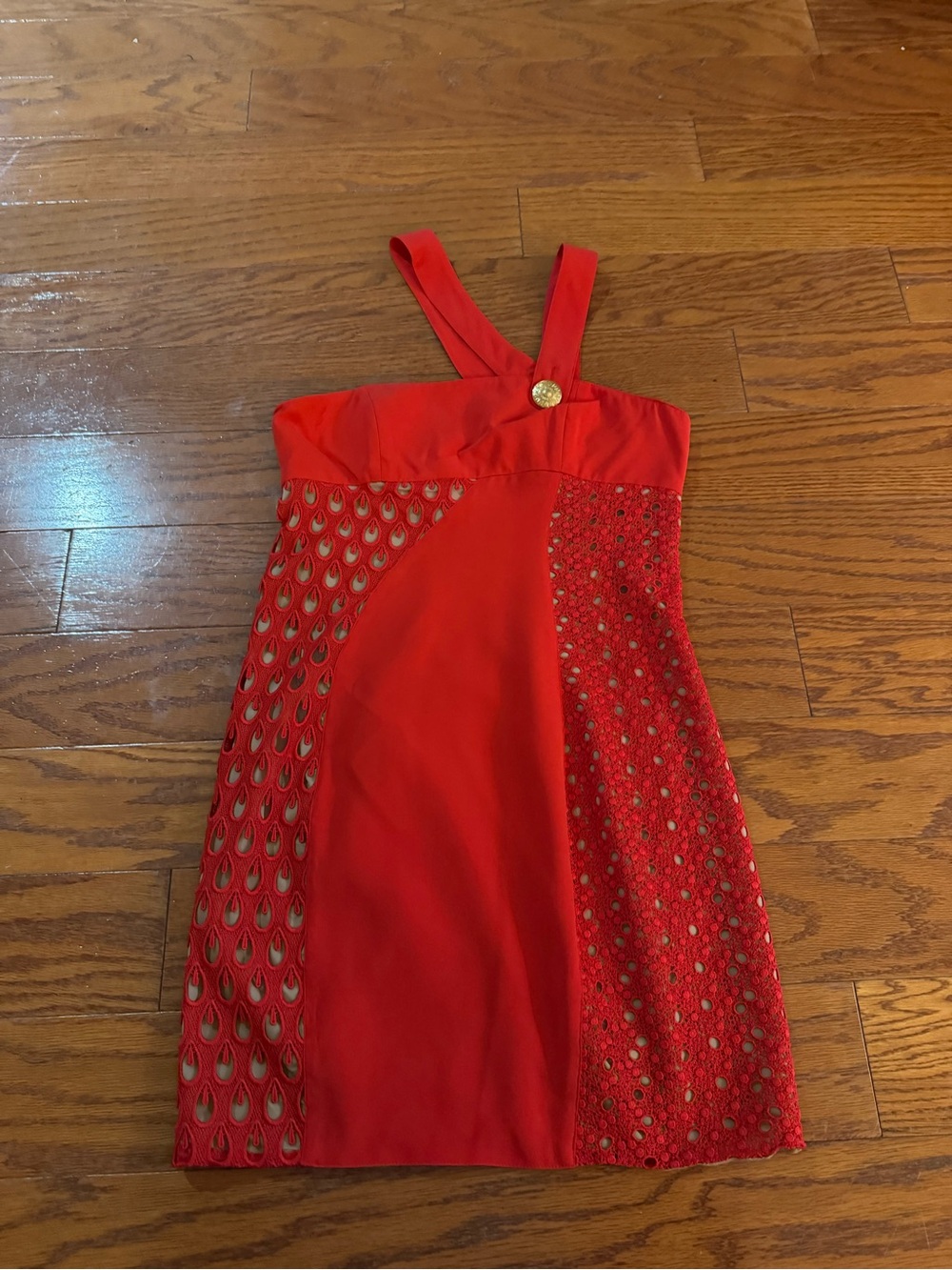 Versace for h&m red dress